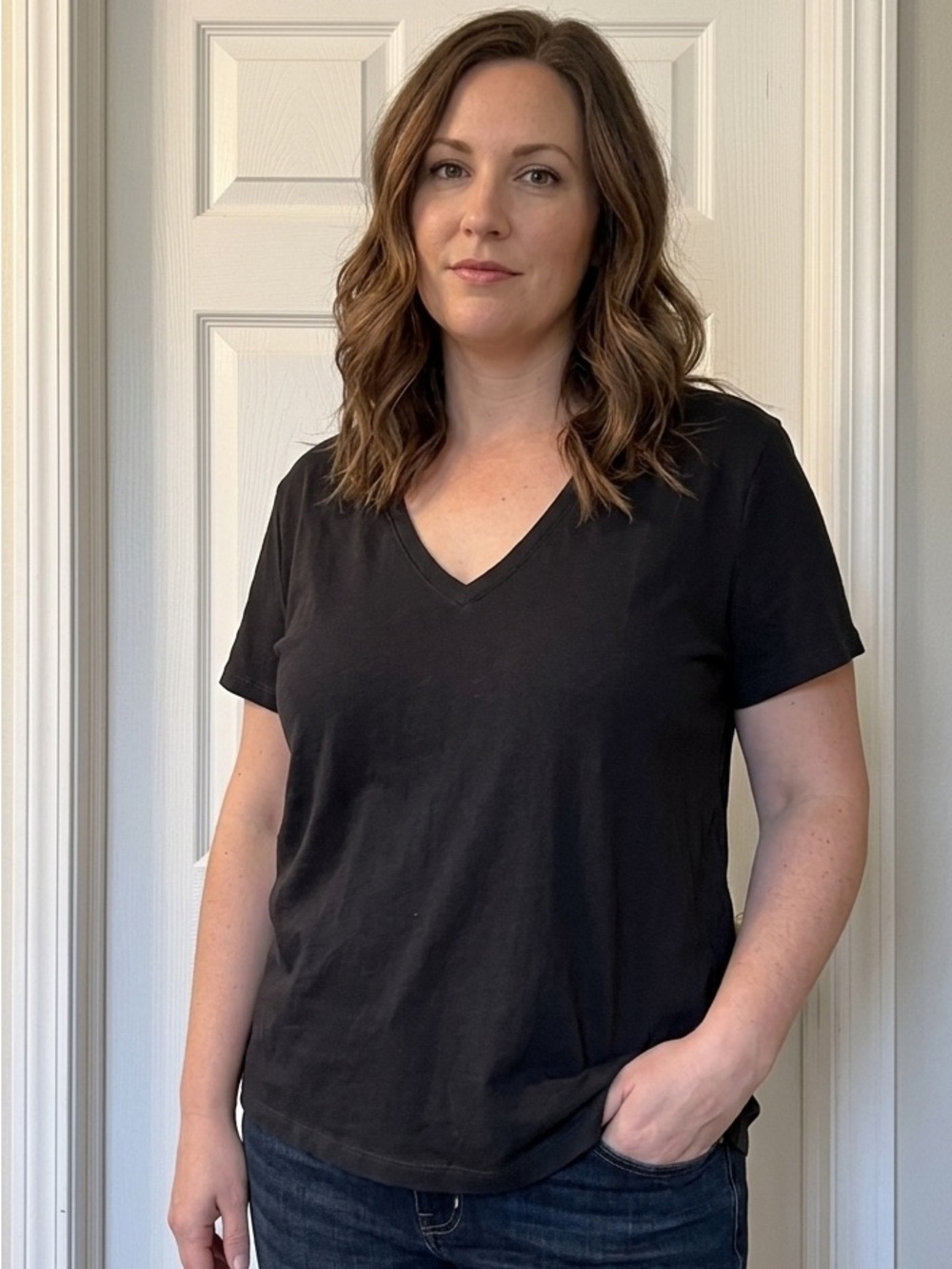 New without tags Madewell Softfade Cotton Black Crewneck Tee Shirt XXL Plus Size